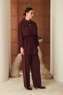 Mely Asymmetric Collar Detailed Set