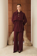 Mely Asymmetric Collar Detailed Set