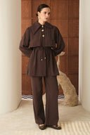 Mely Asymmetric Collar Detailed Set