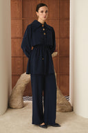 Mely Asymmetric Collar Detailed Set