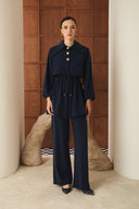 Mely Asymmetric Collar Detailed Set