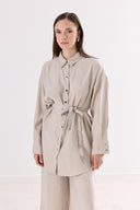 Metal Button Detail Trouser Set