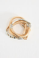 Multi-Strand Bracelet with Metal Details