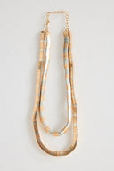 Necklace with Metal Pieces