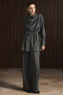 Meyila Pantsuit with Shoulder Shawl