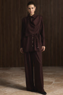 Meyila Pant Suit with Shoulder Shawl