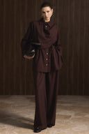 Meyila Pant Suit with Shoulder Shawl