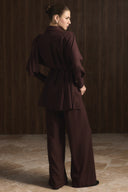 Meyila Pant Suit with Shoulder Shawl