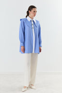 Mila Striped Shirt with Peter Pan Collar