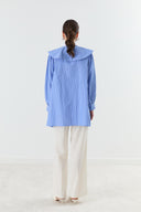 Mila Striped Shirt with Peter Pan Collar