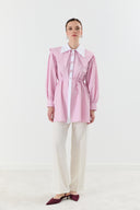 Mila Striped Shirt with Peter Pan Collar