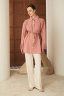 Mina Pleated Sleeve Dacron Shirt