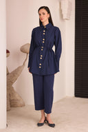 Mina Pleated Sleeve Dacron Shirt