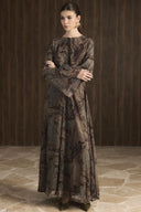 Misty Patterned Chiffon Dress
