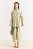 Modal Belted Trouser Set