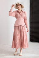 Monica Crinkled Voile Skirt Set