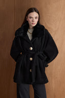 Muse Collar Faux Fur Jacket