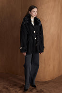 Muse Collar Faux Fur Jacket