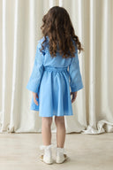 Embroidered Dacron Skirt Set