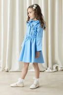 Embroidered Dacron Skirt Set