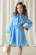 Embroidered Dacron Skirt Set