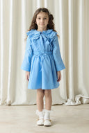 Embroidered Dacron Skirt Set