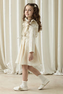 Embroidered Dacron Skirt Set