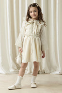 Embroidered Dacron Skirt Set