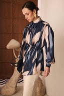 Nancy Printed Satin Shirt