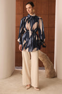 Nancy Printed Satin Shirt