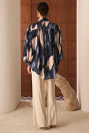 Nancy Printed Satin Shirt