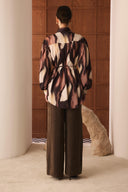 Nancy Printed Satin Shirt