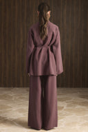 Ribbed Detail Trouser Set