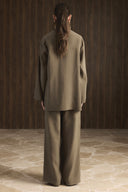 Ribbed Detail Trouser Set