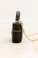 Noir Kapitone Mini Çanta