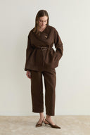 Noira Faux Suede Wrap Set