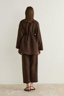 Noira Faux Suede Wrap Set