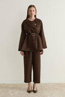 Noira Faux Suede Wrap Set