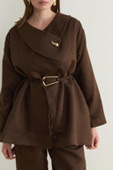 Noira Faux Suede Wrap Set