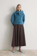 Noirelle Bow-Detailed Cropped Jacket