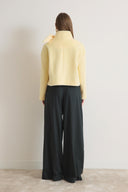 Noirelle Bow-Detailed Cropped Jacket