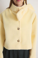 Noirelle Bow-Detailed Cropped Jacket