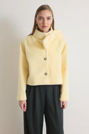 Noirelle Bow-Detailed Cropped Jacket
