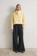 Noirelle Bow-Detailed Cropped Jacket