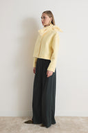 Noirelle Bow-Detailed Cropped Jacket