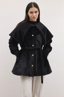 Notte Wide Collar Goldfox Coat