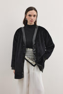 Nuvia Leather-Trimmed Coat