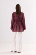 Odielle Ruched Voile Shirt