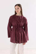 Odielle Ruched Voile Shirt