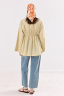 Odielle Gathered Voile Shirt